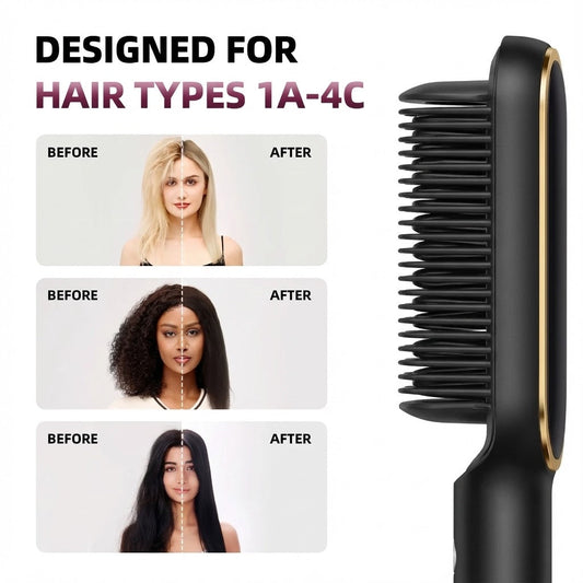 hair styler SilkGlide Self-Cleaning Hair Brush and Telescopic