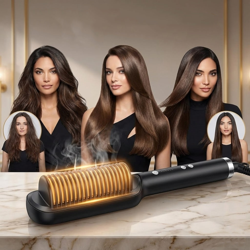 5-in-1 hair styler + Silicone Scrubber & Massager Mat