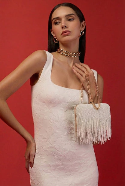 Women Embellished Box Clutch